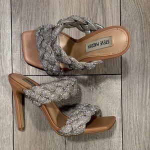 Steve Madden Braided KENLEY Rhinestone Heels